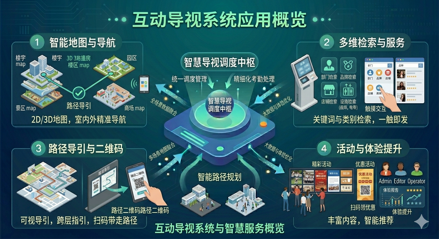 互动导视系统界面示意